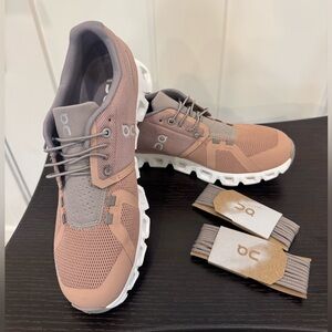 On cloud-Cloud 5- slip on Cloud Tec - Rosebrown/Fog